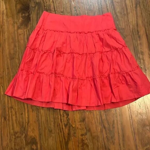 Loft side zipped tiered skirt 8P